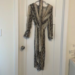 Snake print dress